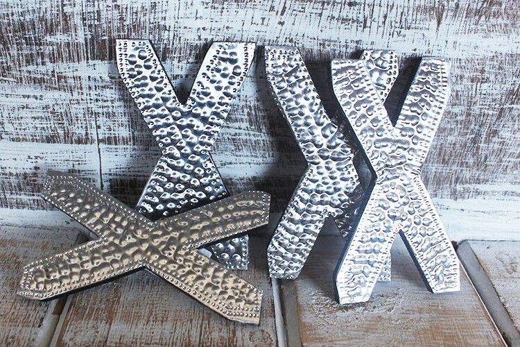 Mala Dekorativna Aluminijska Slova - X
