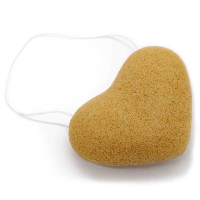 Tradicionalna Japanska Konjac Spužva Oblik Srca - Breskva