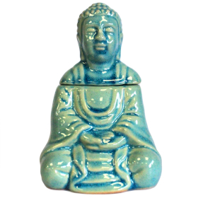 Sjedeći Buda Aroma Lampa - Plava