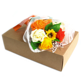 Buket Cvijeća u Kutiji - Narančasta