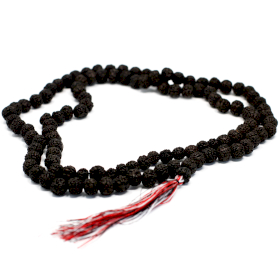 3x Rudraksha Mala Ogrlica - Crna