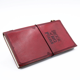 Ručno Rađeni Kožni Dnevnik - Little Book of Big Plans - Crvena (80 st)