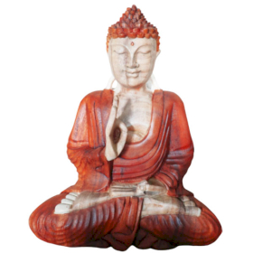 Ručno Izrezbarena Buddha Statua - Učenje Transmisije 30cm