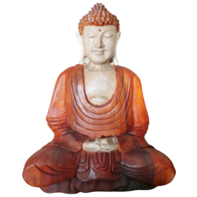 Ručno Izrezbarena Buddha Statua - Ruke Dolje 30cm