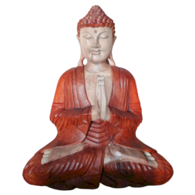 Ručno Izrezbarena Buddha Statua - Molitva 40cm