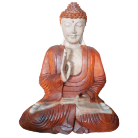 Ručno Izrezbarena Buddha Statua - Učenje Transmisije 40cm