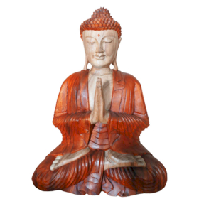 Ručno Izrezbarena Buddha Statua - Dobrodošli 30cm