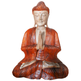 Ručno Izrezbarena Buddha Statua - Dobrodošli 60cm