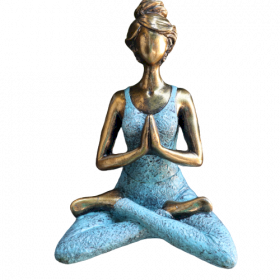 Figure Yoga Dame - Brončana i Tirkizna 24cm