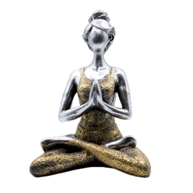 Figure Yoga Dame - Srebrna i Zlatna 24cm