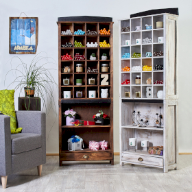 Stolne Svijeće s Besplatnim Stalkom za Izlaganje Svijeća (smeđi)