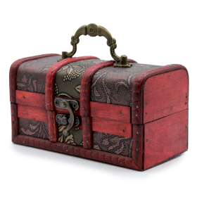 6x Kutija u Kolonijalnom Stilu (Velika) - Zlatna