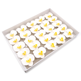25x Sapun Orhideja za Bukete i Dekoraciju - Bijela