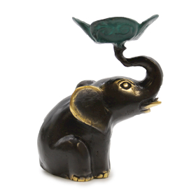 Mali Antikni Svijećnjak - Slon
