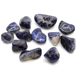 12x Srednje Afričko Kamenje - Sodalit - Čista Plava