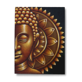 Slika Buda Mandala 60x80cm - Zlatna