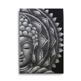 Slika Buda Mandala 60x80cm - Siva