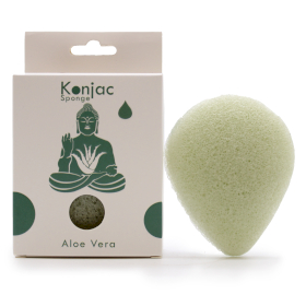 6x Konjac Spužva (Oblik Suze) - Aloe Vera - Ljekovita