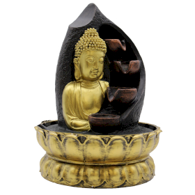 Stolna Fontana - Zlatni Buddha i Zdjelice 30cm