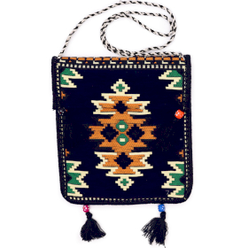 Kilim Festivalna Torba - Tamnoplava