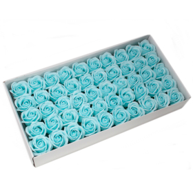 50x Sapun Srednja Ruža za Bukete i Dekoraciju - Baby Plava
