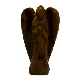 Ručno Rezbareni Anđeo od Dragog Kamenja - Tigrovo Oko