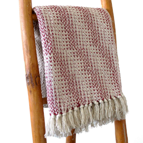 Boho Udobni Prekrivač - 125 x 150 cm - Ruby Dvobojni