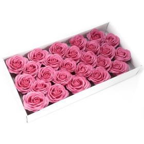 25x Sapun Velika Ruža za Bukete i Dekoraciju - Ružičasta
