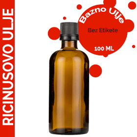 10x Ricinusovo Ulje (Bazno) 100ml - Bez Etikete