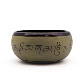 Zvučna Zdjela od Zemljanog Praha - Mantra 5 Buddha - 16cm