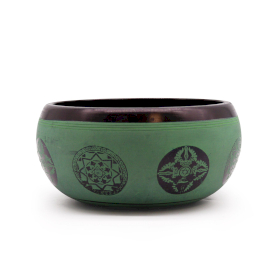 Zvučna Zdjela od Zemljanog Praha - Mandala Buddha - 16cm
