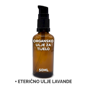 10x Neoznačeno Organsko Ulje za Tijelo 50 ml - Lavanda