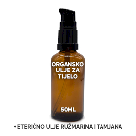 10x Neoznačeno Organsko Ulje za Tijelo 50 ml - Ružmarin i Tamjan