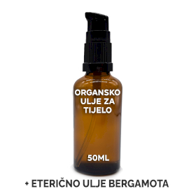 10x Neoznačeno Organsko Ulje za Tijelo 50 ml - Bergamot