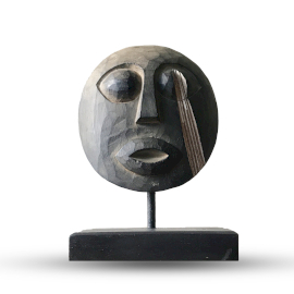 Timorska Plemenska Dekorativna Maska - Antikna 27x20cm