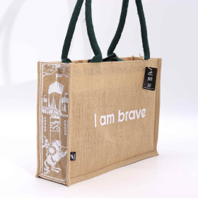 5x Hop Hare Jutena Torba - I am Brave