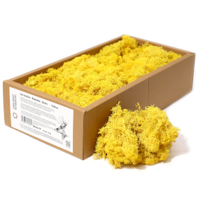 Kvalitetna Dekorativna Mahovina - Žuta - 635g Kutija