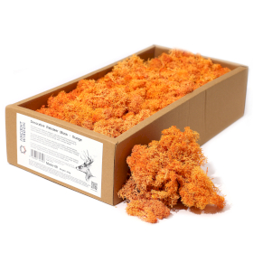 Kvalitetna Dekorativna Mahovina - Narančasta - 635g Kutija