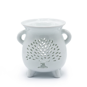3x Kotlić Aroma Lampa - Drvo Života - Bijela