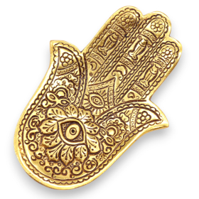 6x Zlatni Aluminijski Mali Hamsa Držač za Mirisa 13x5,5 cm