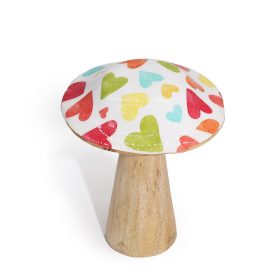 6x Mala Gljiva - 10 cm - Pastelna Srca
