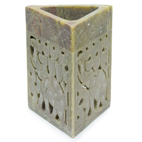 Trokutna Aroma Lampa od Steatita 11x9 cm - Slon