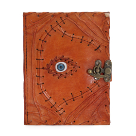 Svijetlo Smeđi Dnevnik - Zlo Oko - 160 Listova S Rubovima - 20x15 cm