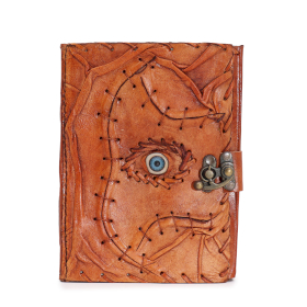 Svijetlo Smeđi Dnevnik - Zlo Oko - 160 Listova S Rubovima - 17x12.5 cm