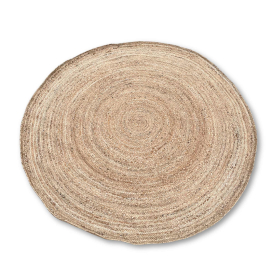 Veliki Okrugli Tepih od Meke Jute 150 cm