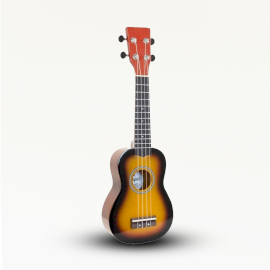 Ručno Izrađeni Ukulele – Narančasta Sunčev Sjaj Završna Obrada (4 Žice)