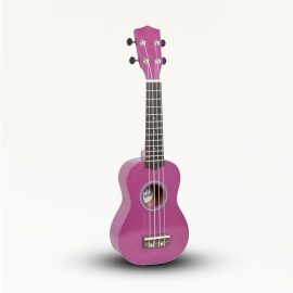 Ručno Izrađeni Ukulele – Svijetlo Ružičasta Završna Obrada (4 Žice)