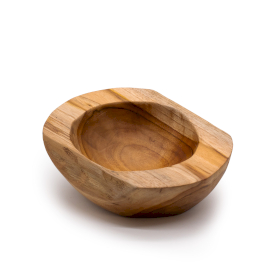 Srednja Zdjela od Tikovine Prirodnog Oblika - 20x7cm