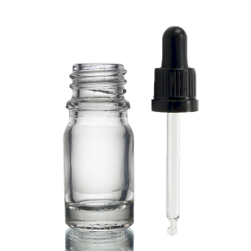 255x Prozirna Staklena Bočica s Prozirnom T/E Pipetom 5ml