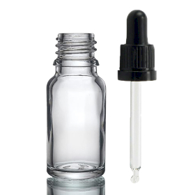192x Prozirna Staklena Bočica s Prozirnom T/E Pipetom 10ml